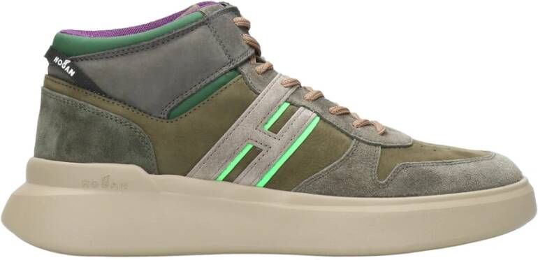 Hogan Suede Sneakers Groen Heren