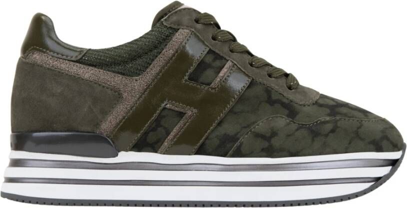 Hogan Suède Vetersneakers voor Dames Multicolor Dames