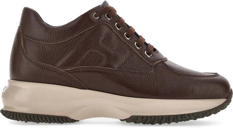 Hogan Tijdloze iconische bruine sneakers Brown Dames