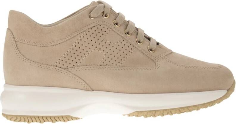 Hogan Tijdloze Iconische Sneakers Beige Dames