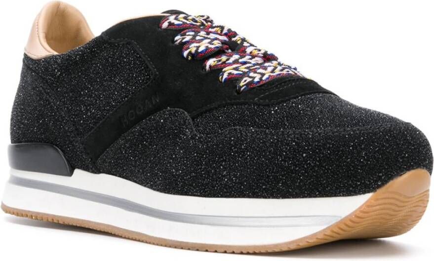 Wedge sales sneakers zwart