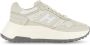 Hogan Beige Leren Sneakers Ronde Neus Beige Dames - Thumbnail 1