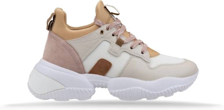 Hogan Veterschoenen Dames Leer Suède