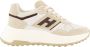 HOGAN Lage Sneakers Dames H669 Allacciato H Maat: 40 5 Materiaal: Suède Kleur: Beige - Thumbnail 1