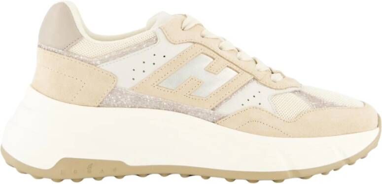 Hogan Low-Top Sneakers Dames H669 Sneaker Beige in beige