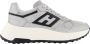 HOGAN Sneakers Dames Met Mesh Sneaker Maat: 41 Materiaal: Leer Kleur: Zilver - Thumbnail 1