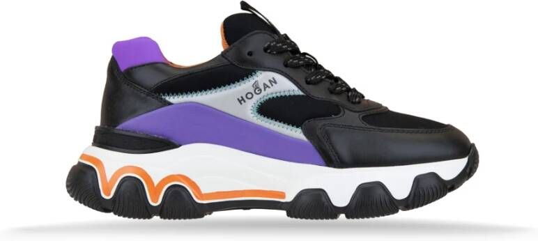 Hogan Veterschoenen voor dames van leer en stof