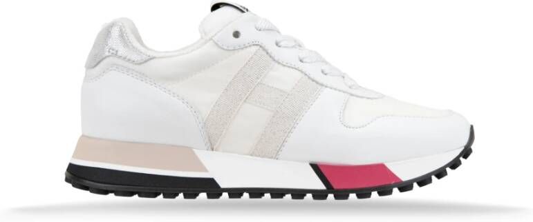 Hogan Veterschoenen voor dames van leer en stof