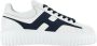 Hogan Wit en blauw leren sneakers White Heren - Thumbnail 1