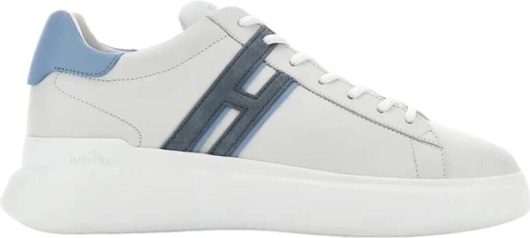 Hogan Wit en IJs Leren Sneakers White Heren