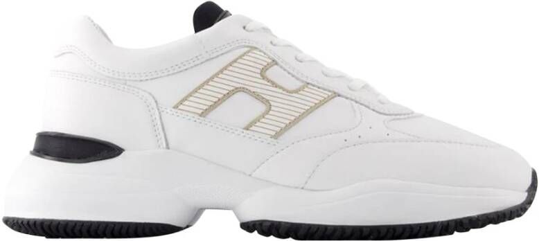 Hogan Interaction Allacciato H Laser Sneakers in White Canvas Wit Heren