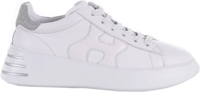HOGAN Lage Sneakers Dames Rebel H564 Allacciato Maat: 39 Materiaal: Leer Kleur: Wit