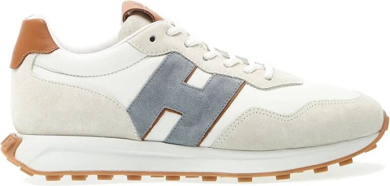 Hogan Witte en blauwe hardloopschoenen White Heren