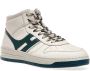 Hogan Witte en groene hoge leren sneakers White Heren - Thumbnail 1