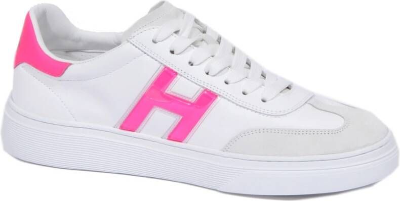 Hogan Witte Fluo Gel Schoen met Palmdruk