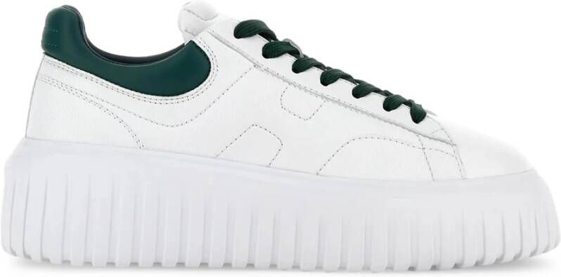 Hogan Witte H-Stripes Sneakers Wit Dames