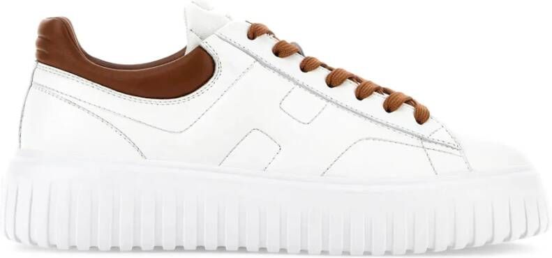 Hogan Witte H-Stripes Sneakers White Heren