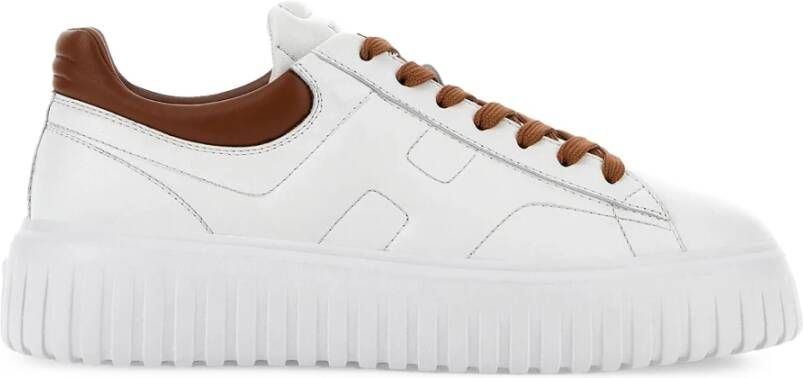 Hogan Witte H-Stripes Sneakers White Heren