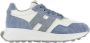 Hogan Witte Hardloopschoenen Pelle Denim Multicolor Dames - Thumbnail 1