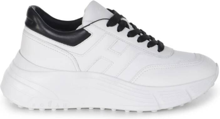 Hogan Witte Hi-Fi Leren Sneakers
