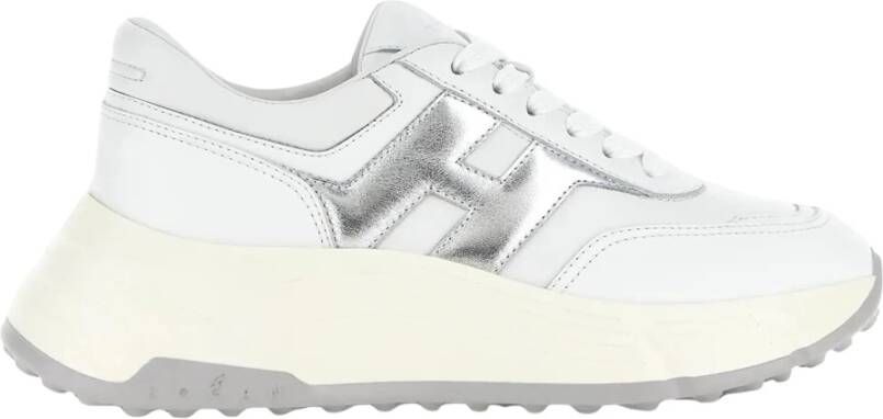 HOGAN Lage Sneakers Dames H669 Allacciato Maat: 35 Materiaal: Leer Kleur: Wit - Foto 1