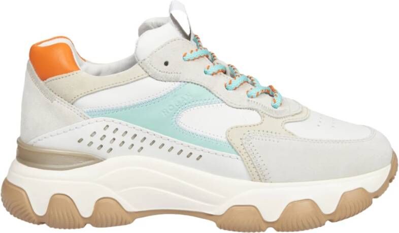 Hogan Witte Hyperactieve Sneakers met Multikleur Details Multicolor Dames
