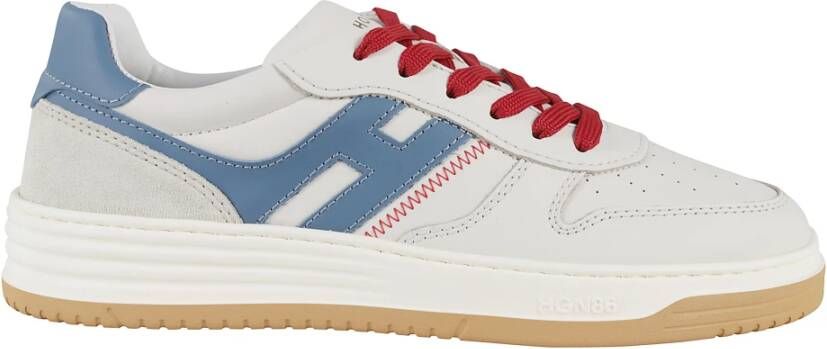 Hogan Witte leren en suède sneakers