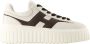 Hogan Witte Leren Gestreepte Sneakers - Thumbnail 1