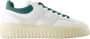 Hogan Witte Leren Gestreepte Sneakers - Thumbnail 1
