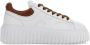 Hogan Witte Leren Logo Patch Sneakers - Thumbnail 1