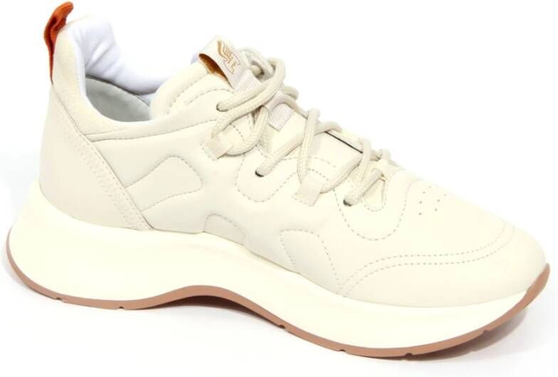 Hogan Witte leren schoenen met memory foam