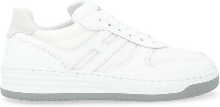 Hogan Witte Leren Sneaker H630 White Dames