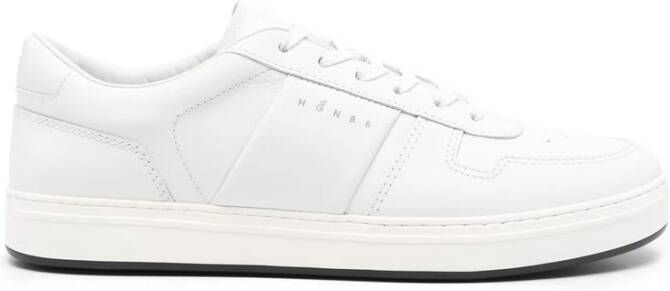 Hogan Witte leren sneaker met paneldesign