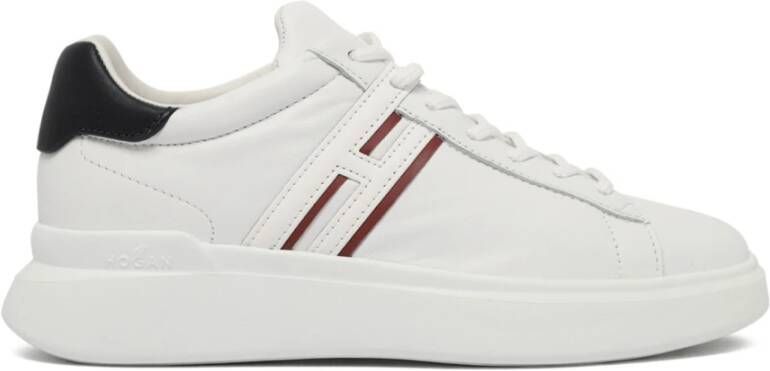 Hogan Witte Leren Sneakers Essentiële Lijnen
