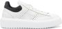 Hogan Witte leren sneakers met blauw suède - Thumbnail 1