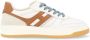 Hogan Witte leren sneakers met Cuoio-details White Heren - Thumbnail 1