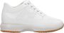 Hogan Witte leren sneakers met geperforeerde zijkant - Thumbnail 1