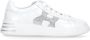 Hogan Witte Leren Sneakers met Lurex Details White Dames - Thumbnail 1