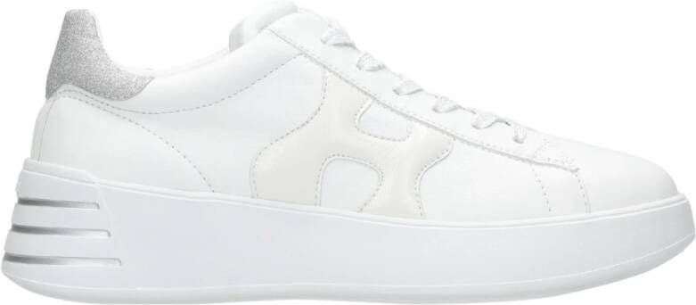 Hogan Witte Leren Sneakers met Memory Foam White Dames