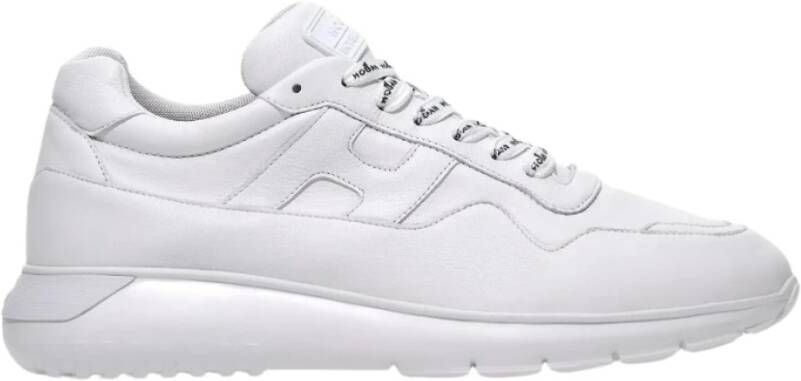 HOGAN Lage Sneakers Heren Interactive3 Allacciato Pelle Maat: 42 5 Materiaal: Leer Kleur: Wit
