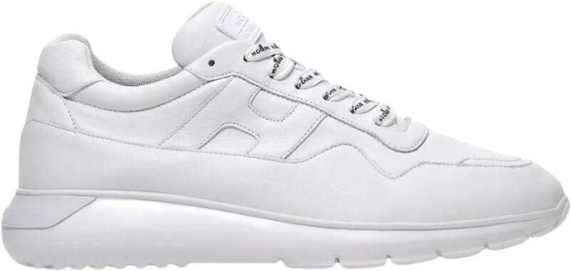HOGAN Lage Sneakers Heren Interactive3 Allacciato Pelle Maat: 41 Materiaal: Leer Kleur: Wit