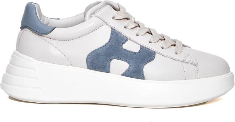 Hogan Witte Leren Sneakers Rebel Stijl