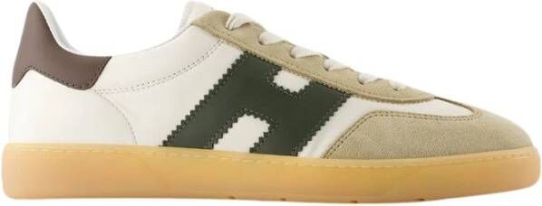 Hogan Witte leren sneakers Ronde neus