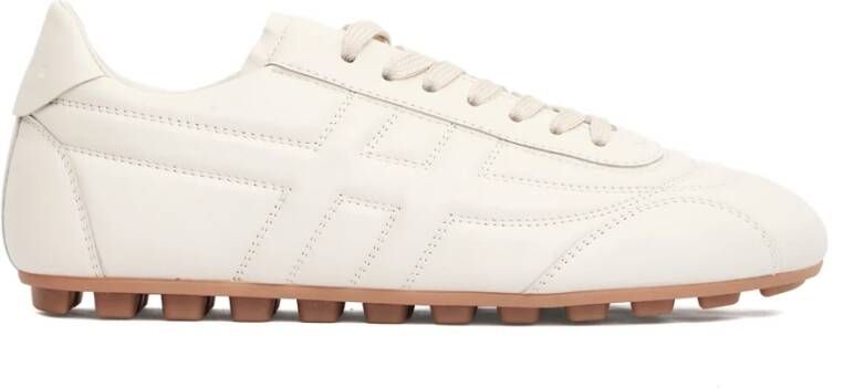 Hogan Witte Leren Sneakers Stijlvol Ontwerp