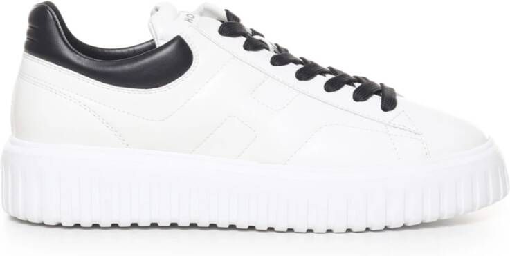 Hogan Trendy witte leren sneakers voor heren White Heren