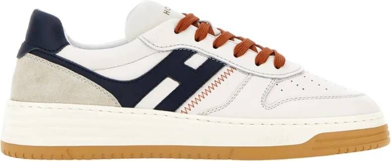 Hogan Italiaanse Leren Sneakers voor Mannen Multicolor Heren