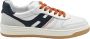 Hogan Witte Oranje Veterschoenen voor Mannen Multicolor Heren - Thumbnail 1