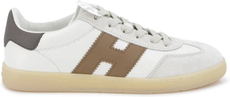 Hogan Witte platte schoenen voor vrouwen