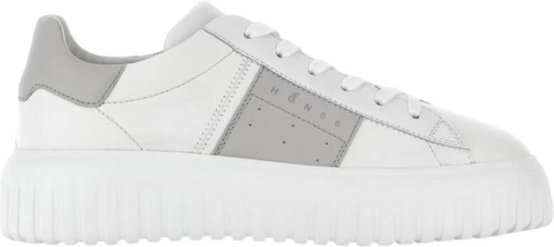 Hogan Witte platte schoenen voor vrouwen