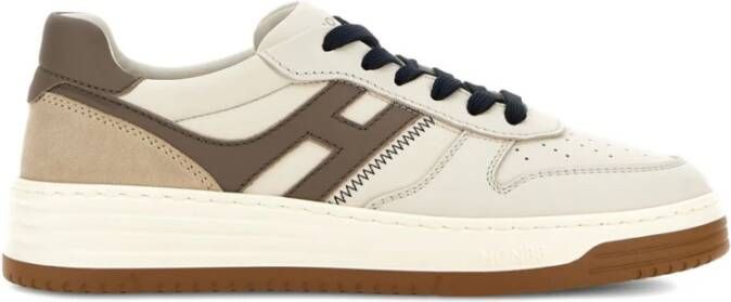Hogan Witte platte schoenen voor vrouwen